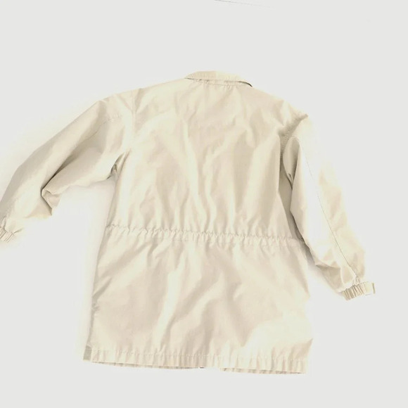 Vintage Cottage Essentials Beige Zip Up Lightweight Jacket Size Small - Picture 5 of 14